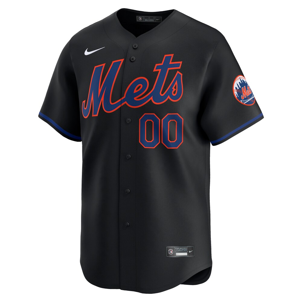 New York Mets Alternate Limited Custom Jersey Black Swag Jersey